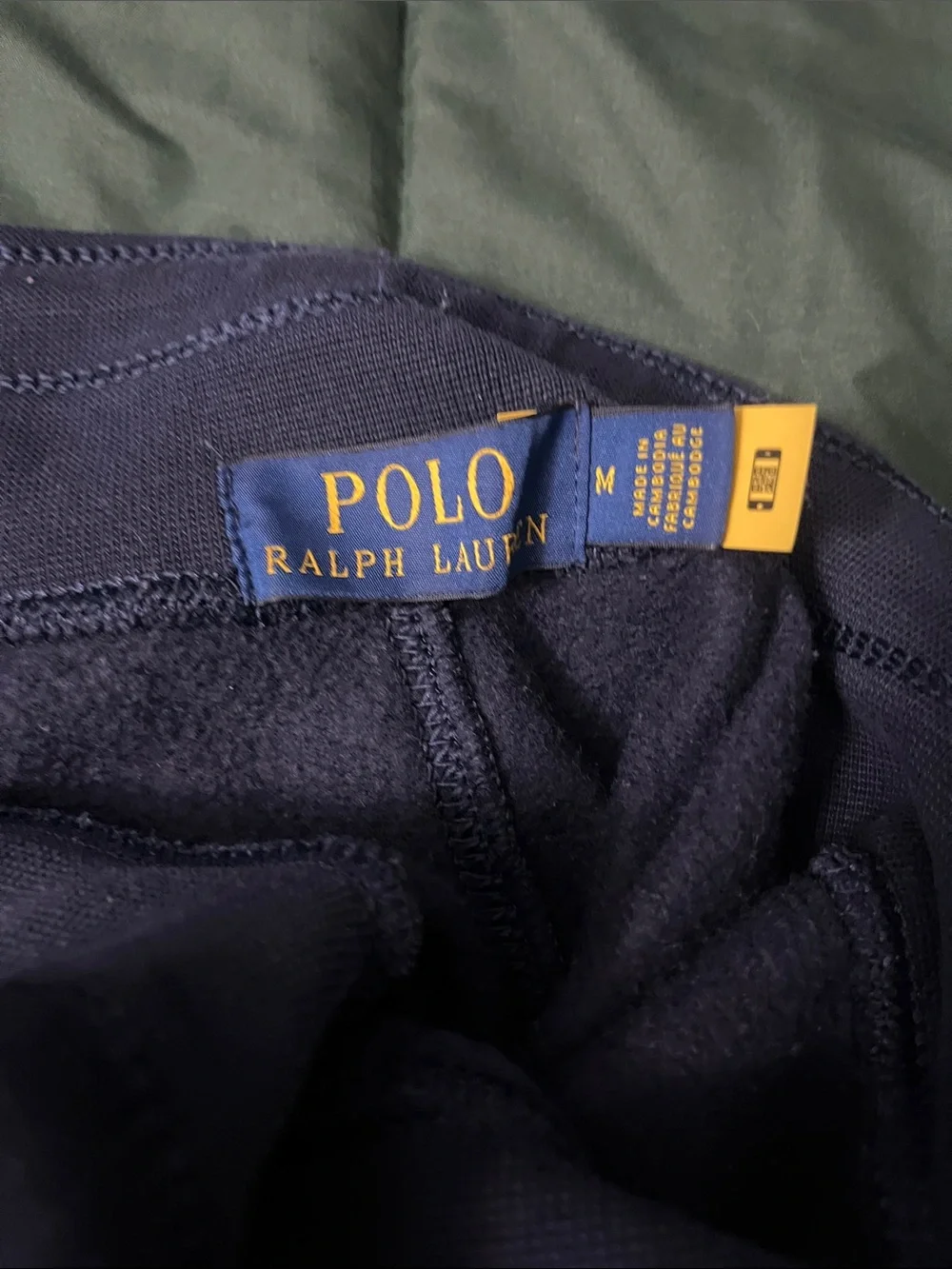 Polo by Ralph Lauren Navy Crewneck with Red Pony Embroidery